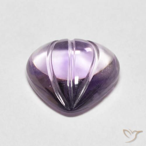 4.11克拉天然紫水晶，梨形，透明