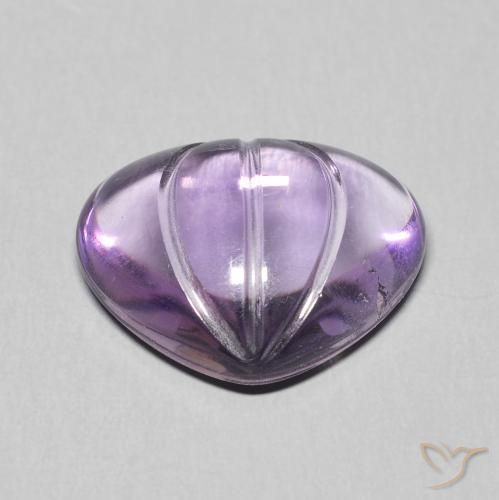 5.85克拉天然紫水晶，梨形，透明
