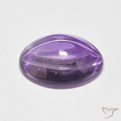 6.83克拉天然紫水晶，椭圆形，透明