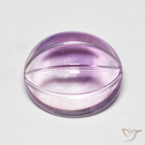 7.81ct 天然 淡粉紫 紫水晶, 椭圆形, 透明