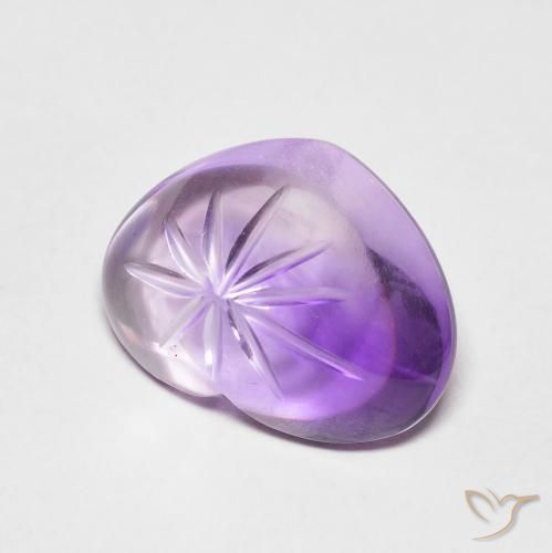 5.99克拉天然紫水晶，心形，透明