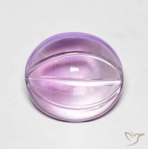 5.72克拉天然紫水晶，椭圆形，透明
