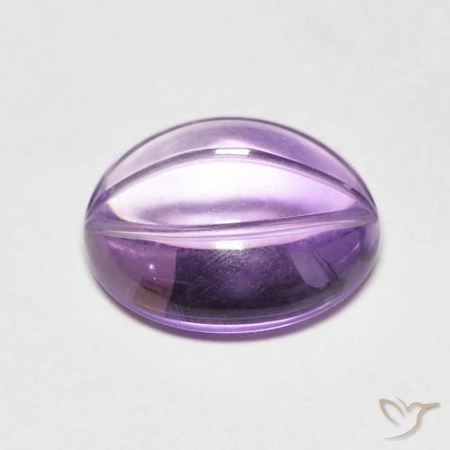 5.72克拉天然紫水晶，椭圆形，透明