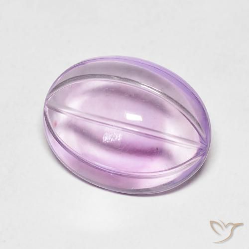 6.02克拉天然紫水晶，椭圆形，透明