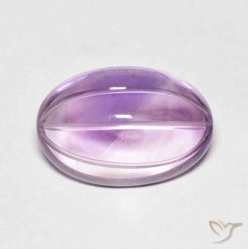 6.36克拉天然紫水晶，椭圆形，透明
