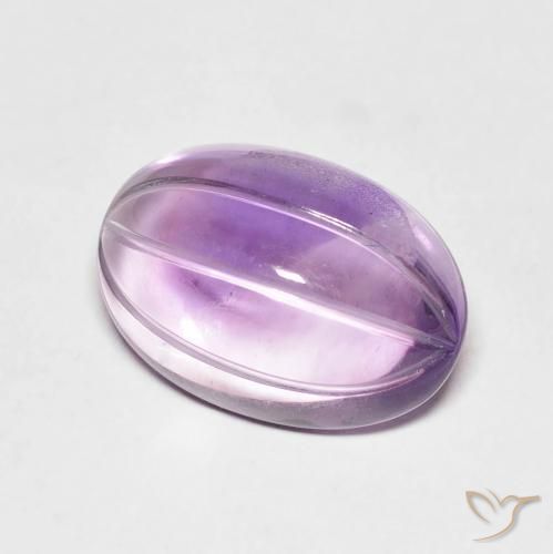 6.36克拉天然紫水晶，椭圆形，透明