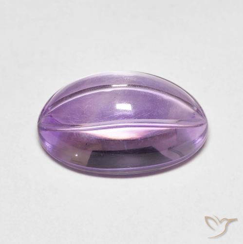 6.36克拉天然紫水晶，椭圆形，透明