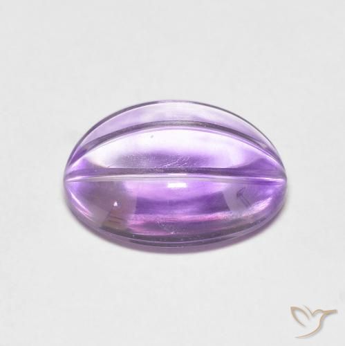 5.71克拉天然紫水晶，椭圆形，透明