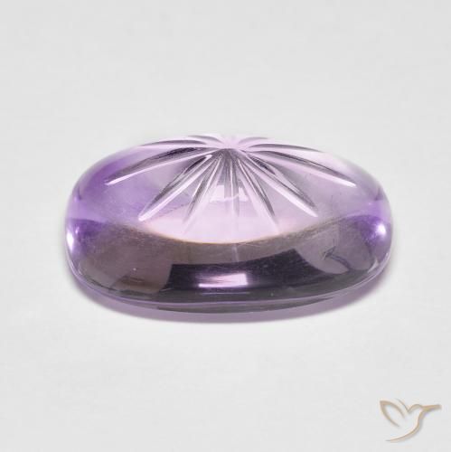 7.48克拉天然紫水晶，椭圆形，透明