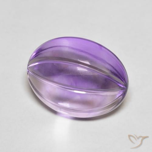 5.39克拉天然紫水晶，椭圆形，透明