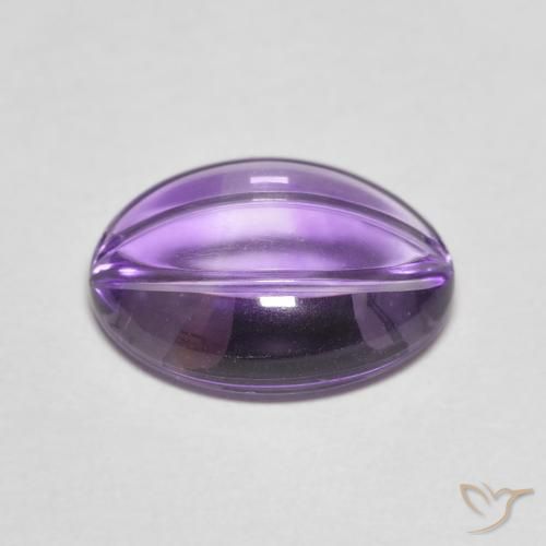 5.39克拉天然紫水晶，椭圆形，透明