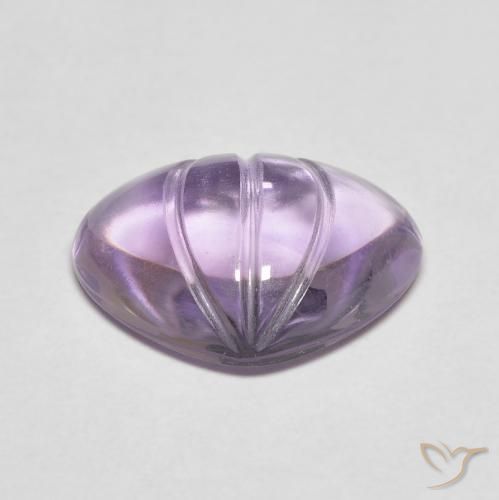 5.90克拉天然紫水晶，梨形，透明