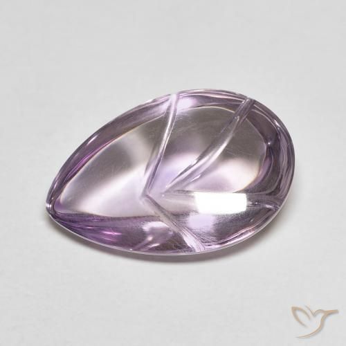 7.22ct 天然 轻中紫 紫水晶, 梨形, 透明