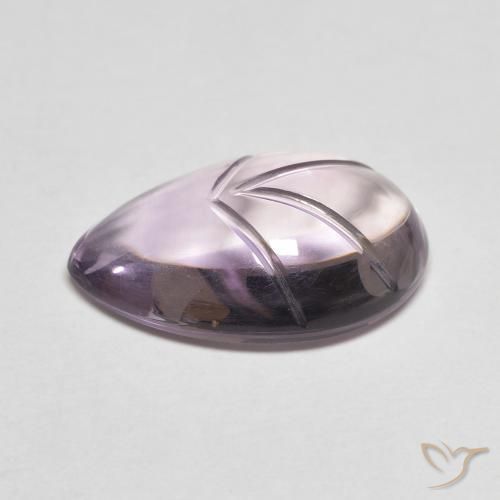 7.22克拉天然紫水晶，梨形，透明