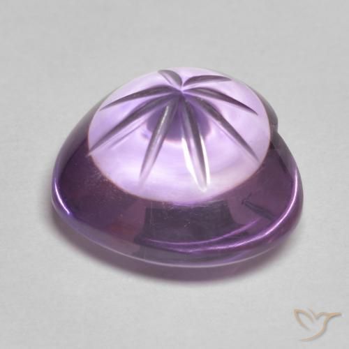 6.37克拉天然紫水晶，心形，透明