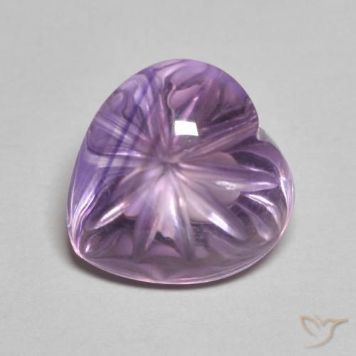 5.59克拉天然紫水晶，心形，透明