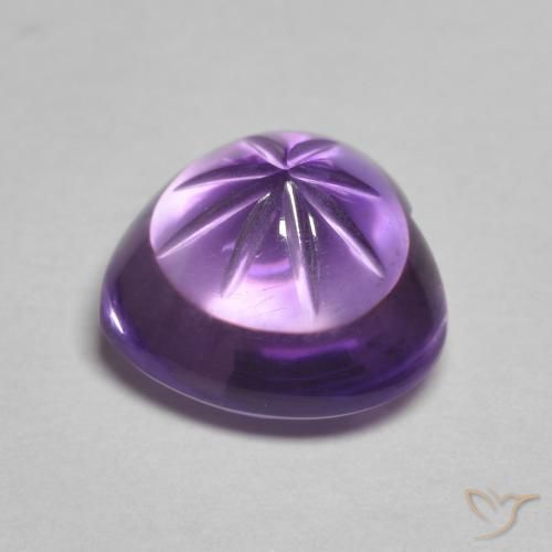 3.90克拉天然紫水晶，心形，透明
