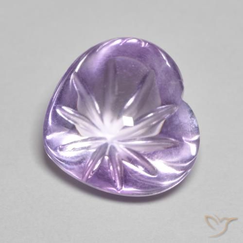 5.78克拉天然紫水晶，心形，透明