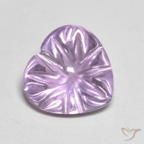 5.76ct 天然 鸢尾紫 紫水晶, 心形, 透明