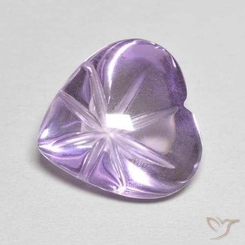 5.23克拉天然紫水晶，心形，透明