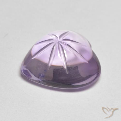 5.23克拉天然紫水晶，心形，透明