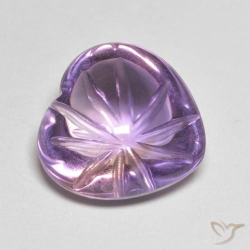 6.90克拉天然紫水晶，心形，透明