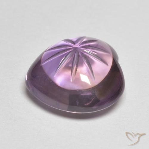 6.90克拉天然紫水晶，心形，透明