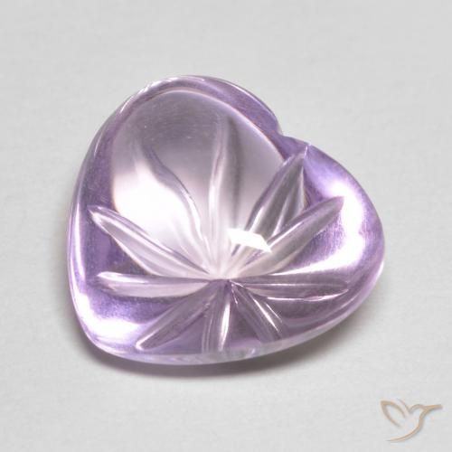 6.16克拉天然紫水晶，心形，透明