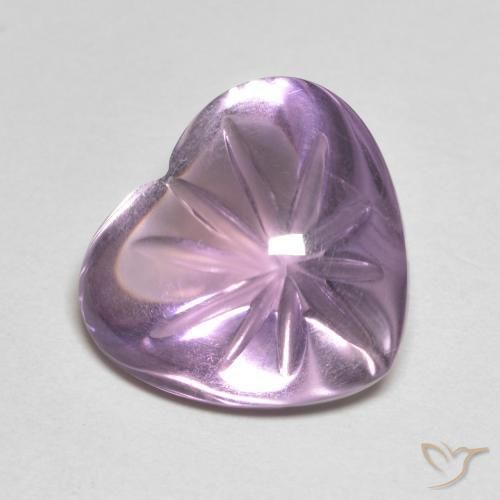5.85克拉天然紫水晶，心形，透明