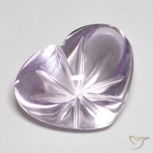 9.41克拉天然紫水晶，心形，透明