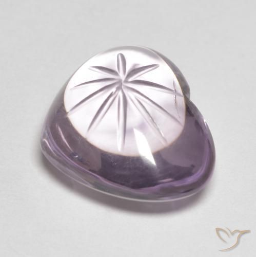 9.41克拉天然紫水晶，心形，透明