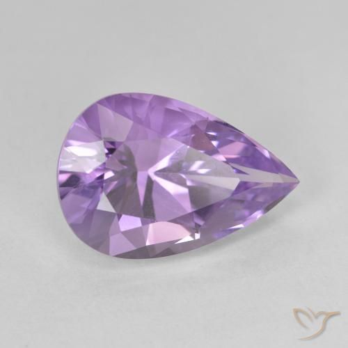 4.86克拉天然紫水晶，梨形，VVS