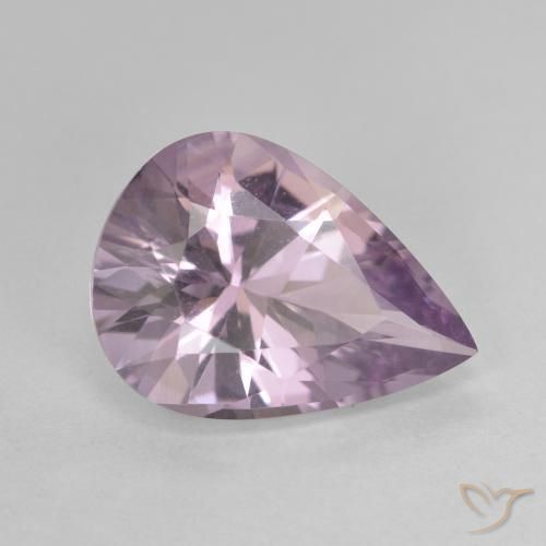 3.44克拉天然紫水晶，梨形，VVS