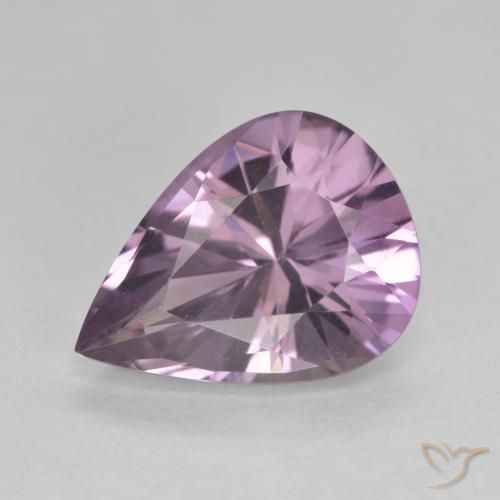 4.46克拉天然紫水晶，梨形，VVS