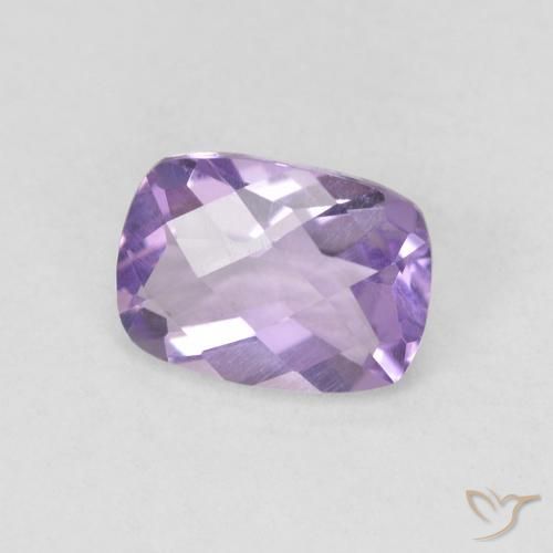 0.85克拉天然紫水晶，软垫，VVS