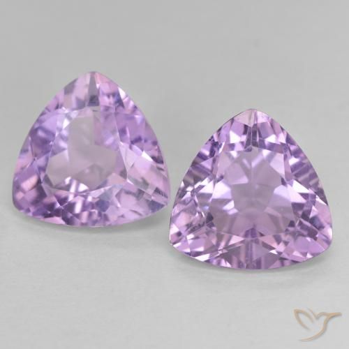 5.66ctw 天然 中粉紫 紫水晶, 胖三角形, VVS-VS