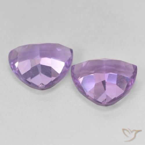 5.66克拉天然紫水晶，胖三角形，VVS-VS