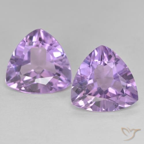 5.42ctw 天然 中粉紫 紫水晶, 胖三角形, VVS-VS