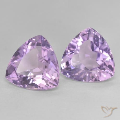 5.55克拉天然紫水晶，胖三角形，VVS-VS