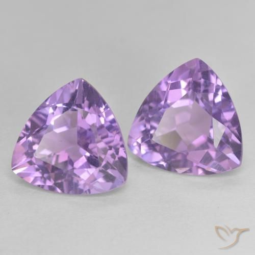 5.73克拉天然紫水晶，胖三角形，VVS-VS