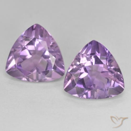 5.71ctw 天然 中粉紫 紫水晶, 胖三角形, VVS-VS