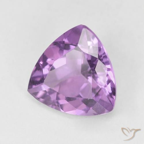 2.80克拉天然紫水晶，胖三角形，VVS-VS