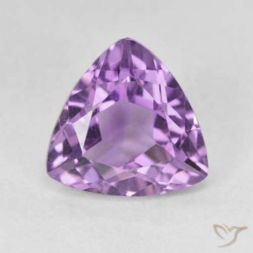 3.17克拉天然紫水晶，胖三角形，VVS-VS