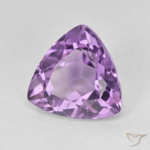 3.17克拉天然紫水晶，胖三角形，VVS-VS