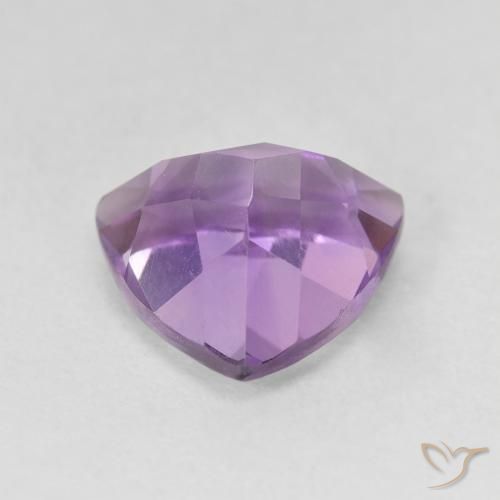 3.17克拉天然紫水晶，胖三角形，VVS-VS