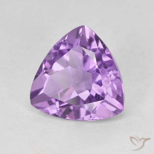 2.89克拉天然紫水晶，胖三角形，VVS-VS