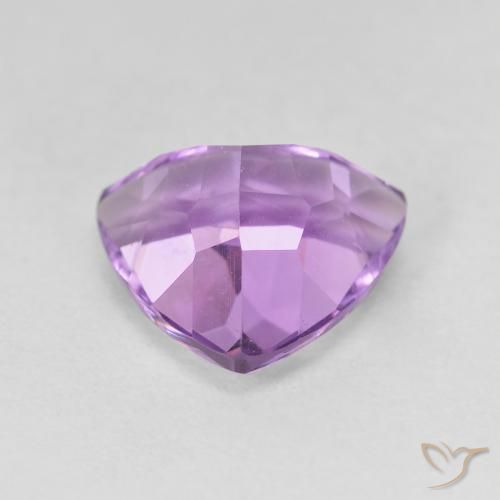 2.96克拉天然紫水晶，胖三角形，VVS-VS