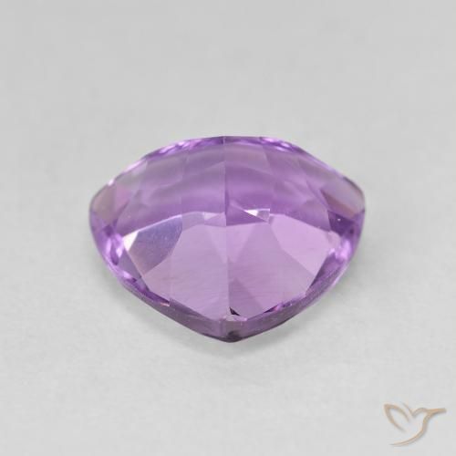 2.86克拉天然紫水晶，胖三角形，VVS-VS