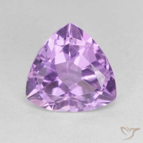 2.91ct 天然 紫色紫罗兰色 紫水晶, 胖三角形, VVS-VS