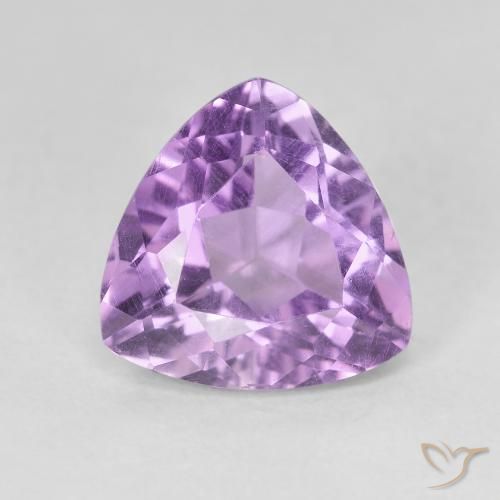 2.99克拉天然紫水晶，胖三角形，VVS-VS
